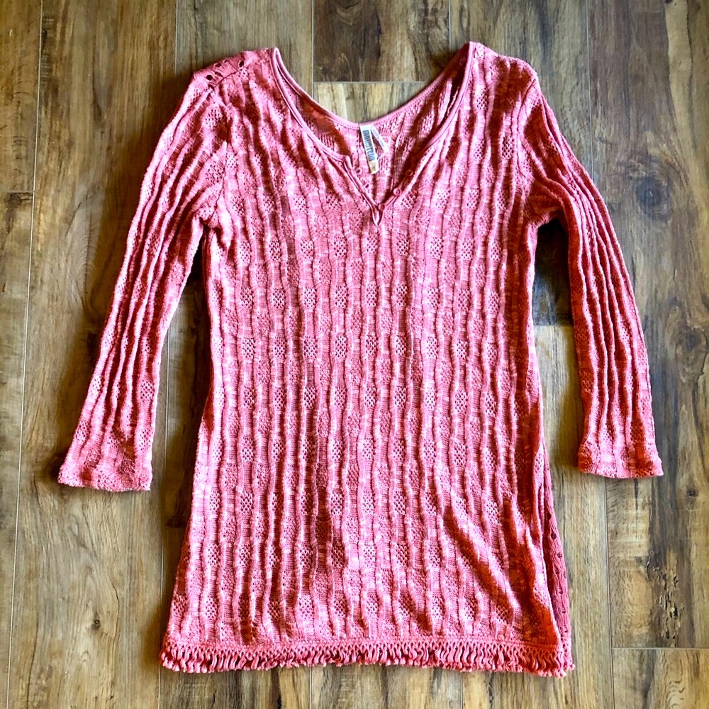 monoreno pink sweater Sz s